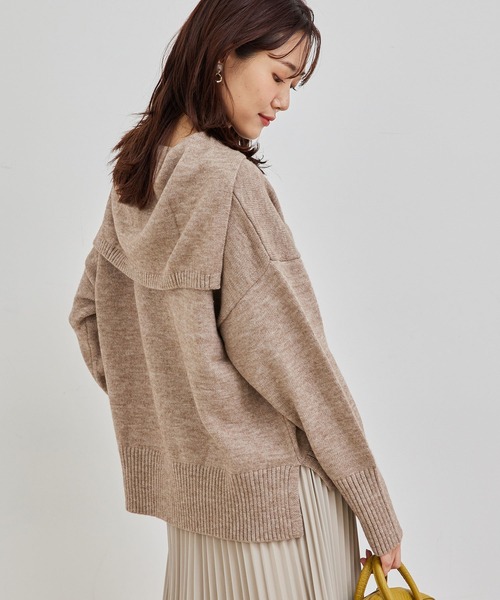 ROPE' PICNIC（ロペピクニック）の「セーラーカラーニットプルオーバー（ニット/セーター・レディース・ブラック/ベージュ/オフホワイト/グリーン系その他・38）」の5枚目の写真