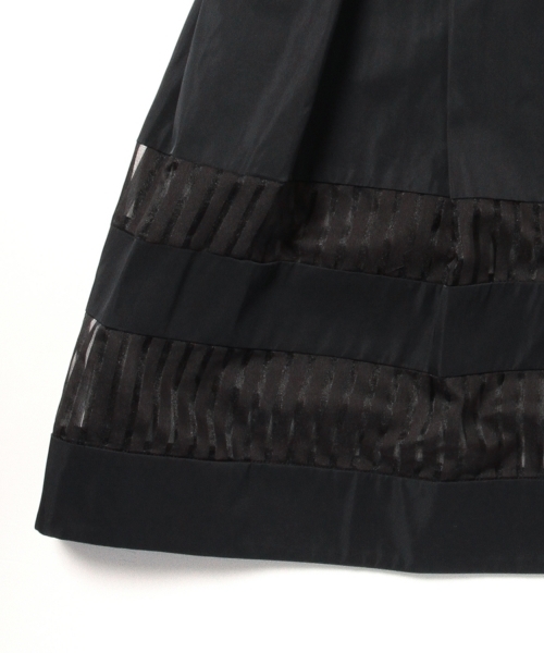 Demi-Luxe BEAMS（デミルクス ビームス）の「ELIN / シアーボーダ プリーツスカート（スカート・レディース・ブラック・36/38）」の15枚目の写真