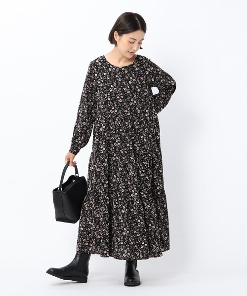UNTITLED（アンタイトル）の「◇フラワープリントティアードワンピース