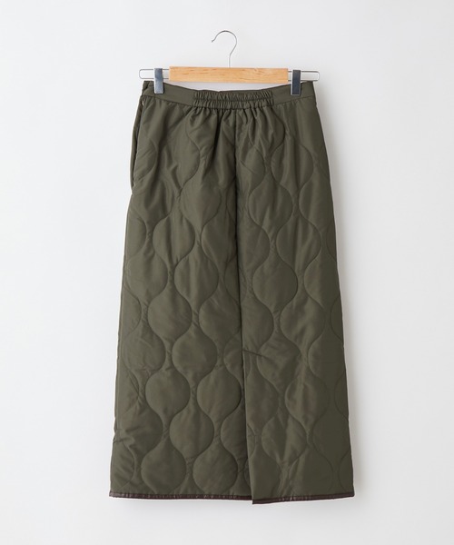 Chaco closet（チャコ クローゼット）の「タフタ キルティングタイトスカート（スカート・レディース・ライトベージュ/ブラック/カーキ・FREE）」の8枚目の写真