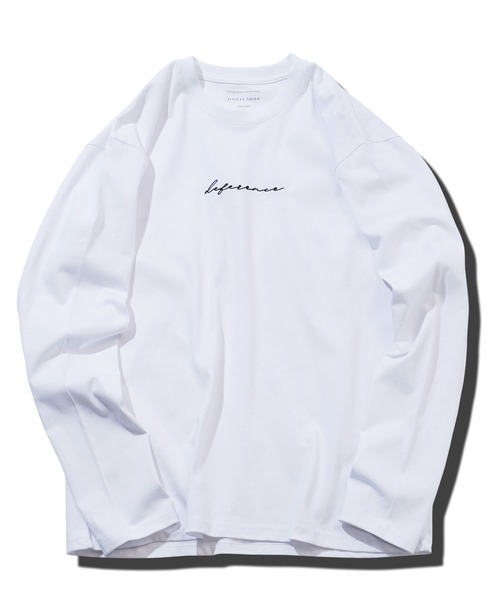 jiggys shop(ジギーズショップ)の「コットン マルチ刺繍 長袖Tシャツ(Tシャツ/カットソー・メンズ・ホワイト/ブラック/ネイビー/ホワイト系その他/ブラック系その他/グレイッシュベージュ/ホワイト系その他2/ブラック系その他3/ブラック系その他2/ホワイト系その他3/グレー系その他2/ホワイト系その他4/ホワイト系6/ブラック系その他5・SMALL/MEDIUM/LARGE/X-LARGE)」の19枚目の写真