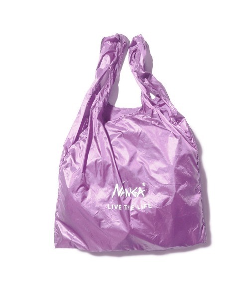 NANGA（ナンガ）の「NANGA POCKETABLE ECO BAG(LIVE THE LIFE)/ナンガ ポケッタブル エコバッグ（エコバッグ/サブバッグ・メンズ・ブラウン/ゴールド/パープル/ネイビー/ボルドー/ブラック/グレー/グリーン系その他/パープル系その他/マスタード・ONE SIZE/FREE）」の7枚目の写真