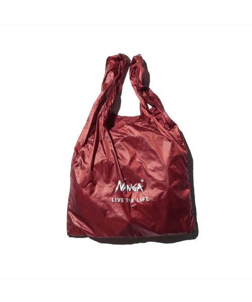 NANGA（ナンガ）の「NANGA POCKETABLE ECO BAG(LIVE THE LIFE)/ナンガ ポケッタブル エコバッグ（エコバッグ/サブバッグ・メンズ・ブラウン/ゴールド/パープル/ネイビー/ボルドー/ブラック/グレー/グリーン系その他/パープル系その他/マスタード・ONE SIZE/FREE）」の9枚目の写真