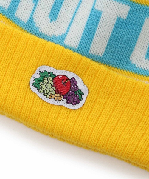FRUIT OF THE LOOM（フルーツオブザルーム）の「FRUIT OF THE LOOM　[KIDS] BON BON KNIT WATCH（ニットキャップ/ビーニー・キッズ・イエロー/ブルー/ベージュ・FREE）」の6枚目の写真