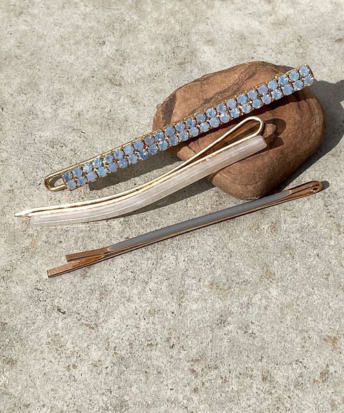 Ein（アイン）の「Ein/ビジューヘアピンセット（ヘアピン・レディース・ホワイト/ピンク/ブルー・FREE）」の3枚目の写真