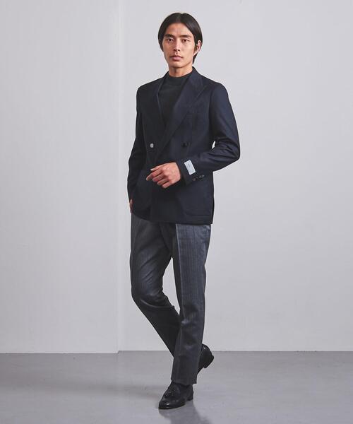 UNITED ARROWS（ユナイテッドアローズ）の「＜UNITED ARROWS＞ サキソニー ダブル 4ボタン ジャケット S-MODEL（テーラードジャケット・メンズ・ネイビー・44/46/48/50/52/54/42）」の12枚目の写真