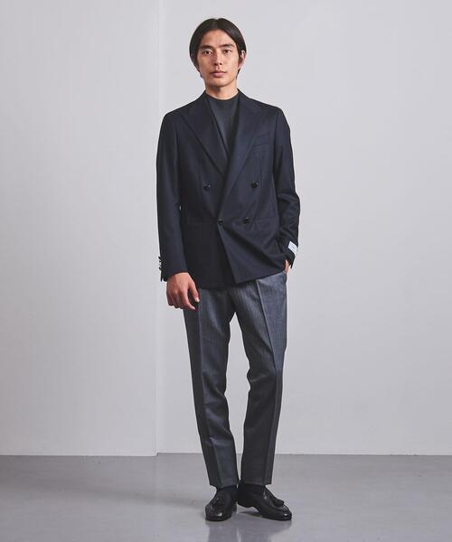 UNITED ARROWS（ユナイテッドアローズ）の「＜UNITED ARROWS＞ サキソニー ダブル 4ボタン ジャケット S-MODEL（テーラードジャケット・メンズ・ネイビー・44/46/48/50/52/54/42）」の5枚目の写真