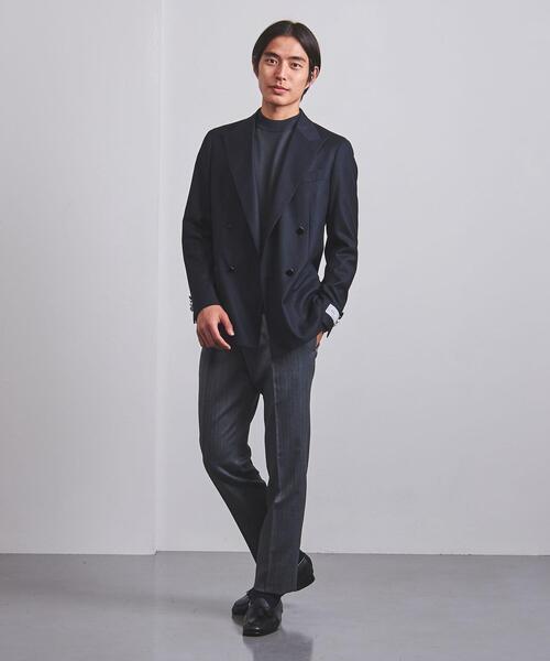 UNITED ARROWS（ユナイテッドアローズ）の「＜UNITED ARROWS＞ サキソニー ダブル 4ボタン ジャケット S-MODEL（テーラードジャケット・メンズ・ネイビー・44/46/48/50/52/54/42）」の8枚目の写真