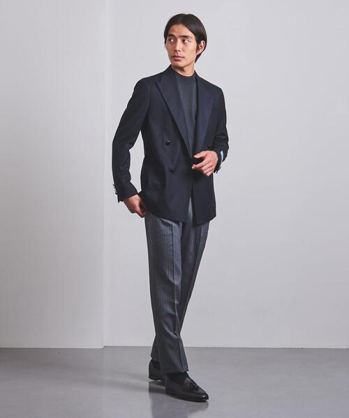 UNITED ARROWS（ユナイテッドアローズ）の「＜UNITED ARROWS＞ サキソニー ダブル 4ボタン ジャケット S-MODEL（テーラードジャケット・メンズ・ネイビー・44/46/48/50/52/54/42）」の10枚目の写真