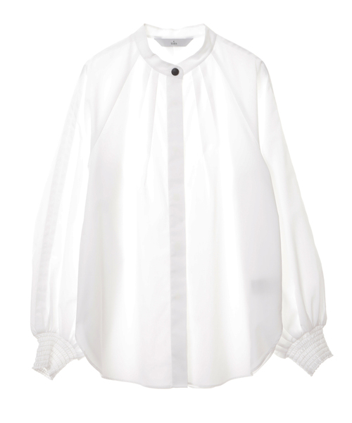 Tiara（ティアラ）の「スタンドカラーボリュームシャツ（シャツ/ブラウス・レディース・ホワイト/ブラック/その他・FREE）」の5枚目の写真