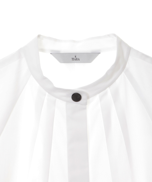 Tiara（ティアラ）の「スタンドカラーボリュームシャツ（シャツ/ブラウス・レディース・ホワイト/ブラック/その他・FREE）」の6枚目の写真