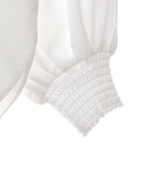 Tiara（ティアラ）の「スタンドカラーボリュームシャツ（シャツ/ブラウス・レディース・ホワイト/ブラック/その他・FREE）」の8枚目の写真