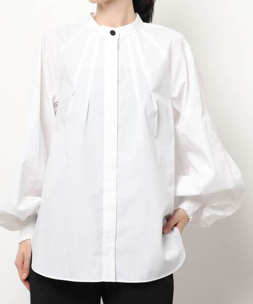 Tiara（ティアラ）の「スタンドカラーボリュームシャツ（シャツ/ブラウス・レディース・ホワイト/ブラック/その他・FREE）」の10枚目の写真