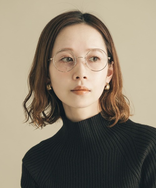 SMELLY（スメリー）の「メタルラウンドダテメガネ（メガネ・レディース・シルバー/ゴールド・-）」の12枚目の写真