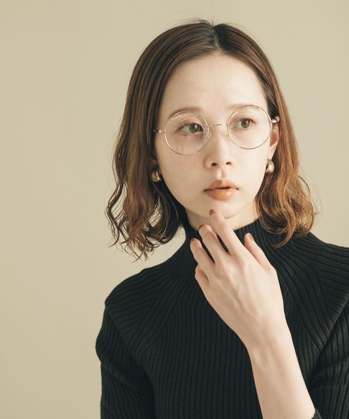 SMELLY（スメリー）の「メタルラウンドダテメガネ（メガネ・レディース・シルバー/ゴールド・-）」の11枚目の写真