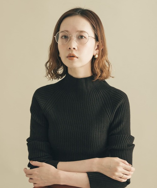 SMELLY（スメリー）の「メタルラウンドダテメガネ（メガネ・レディース・シルバー/ゴールド・-）」の3枚目の写真