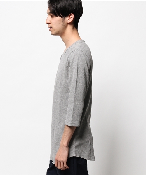 WEGO(ウィゴー)の「WEGO/ワッフルロング7分袖カットソー(Tシャツ/カットソー・メンズ・ホワイト/ホワイト系その他/ブラック系その他/グレー・LARGE/MEDIUM)」の11枚目の写真