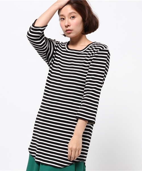 WEGO(ウィゴー)の「WEGO/ワッフルロング7分袖カットソー(Tシャツ/カットソー・メンズ・ホワイト/ホワイト系その他/ブラック系その他/グレー・LARGE/MEDIUM)」の10枚目の写真