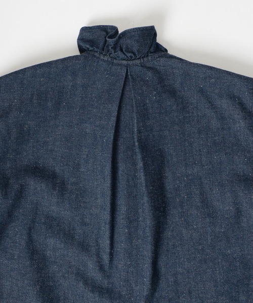 HOLIDAY（ホリデイ）の「DENIM RUFFLE BIG SHIRT (O.WASH) デニム