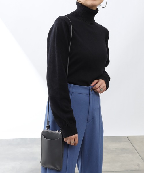 COLONY 2139(コロニートゥーワンスリーナイン)の「リサイクルポリPBTニット(タートルネック)(ニット/セーター・レディース・アイボリー/グリーン/ブラック/グレー/ブルー/グリーン系その他・SMALL/MEDIUM/LARGE)」の14枚目の写真