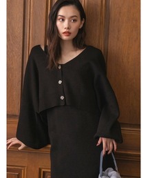 fifth | 天竺編みボリュームスリーブショートカーディガン(カーディガン/ボレロ)