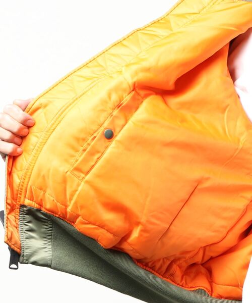ALPHA_（アルファ）の「【ALPHA】MA-1 CORESPEC（MA-1・メンズ・ブラック/カーキブラウン・M/L/XL）」の4枚目の写真