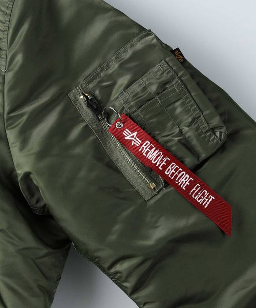 ALPHA_（アルファ）の「【ALPHA】MA-1 CORESPEC（MA-1・メンズ・ブラック/カーキブラウン・M/L/XL）」の11枚目の写真