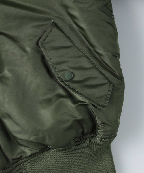 ALPHA_（アルファ）の「【ALPHA】MA-1 CORESPEC（MA-1・メンズ・ブラック/カーキブラウン・M/L/XL）」の9枚目の写真
