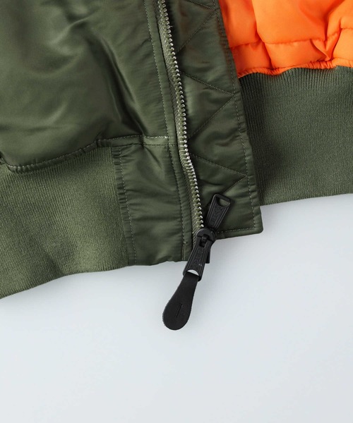 ALPHA_（アルファ）の「【ALPHA】MA-1 CORESPEC（MA-1・メンズ・ブラック/カーキブラウン・M/L/XL）」の7枚目の写真