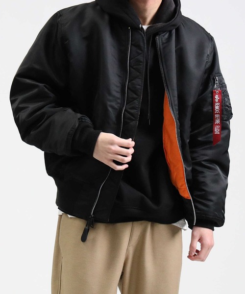 ALPHA_（アルファ）の「【ALPHA】MA-1 CORESPEC（MA-1・メンズ・ブラック/カーキブラウン・M/L/XL）」の22枚目の写真
