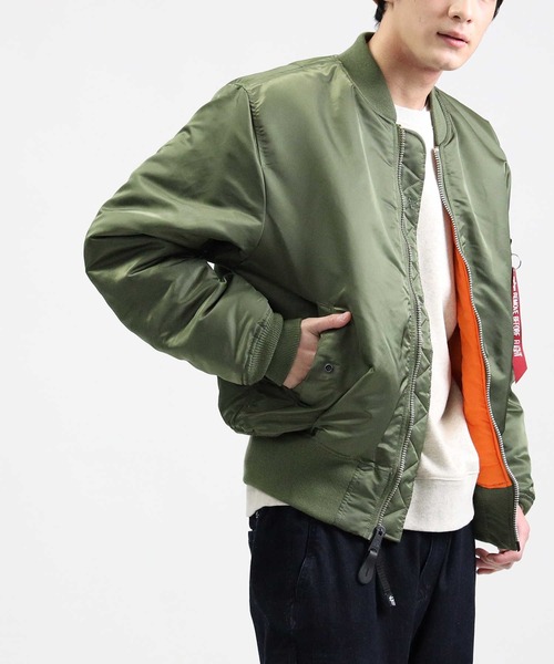 ALPHA_（アルファ）の「【ALPHA】MA-1 CORESPEC（MA-1・メンズ・ブラック/カーキブラウン・M/L/XL）」の19枚目の写真