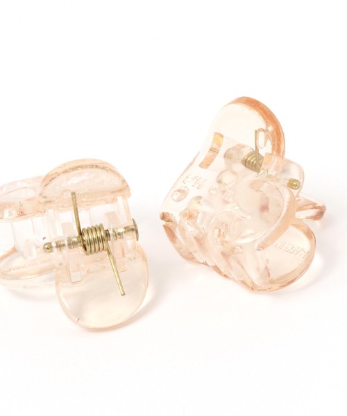 Me%（ミィパーセント）の「☆2点セット☆ミニハートチビクリップ（バレッタ/ヘアクリップ・レディース・ベージュ/アイボリー/ライトピンク/ブラウン・FREE）」の5枚目の写真