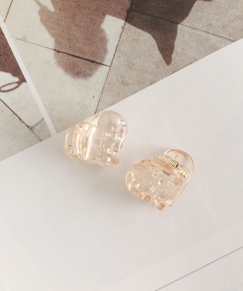 Me%（ミィパーセント）の「☆2点セット☆ミニハートチビクリップ（バレッタ/ヘアクリップ・レディース・ベージュ/アイボリー/ライトピンク/ブラウン・FREE）」の18枚目の写真