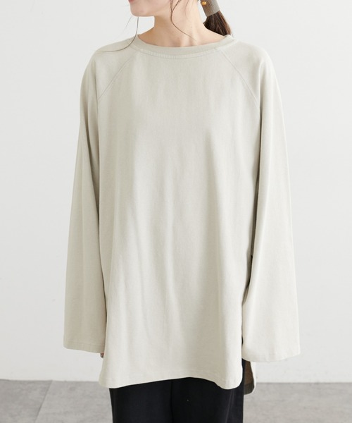 PUAL CE CIN（ピュアルセシン）の「パウダー加工プルオーバー（Tシャツ/カットソー・レディース・ブラック/グレー/ベージュ/ブルー・FREE）」の12枚目の写真