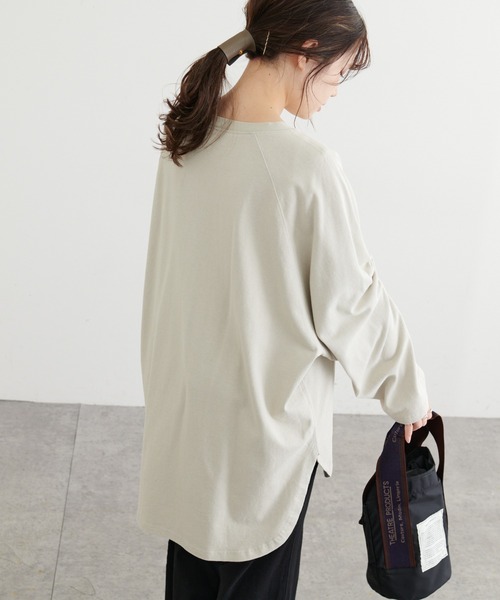 PUAL CE CIN（ピュアルセシン）の「パウダー加工プルオーバー（Tシャツ/カットソー・レディース・ブラック/グレー/ベージュ/ブルー・FREE）」の18枚目の写真