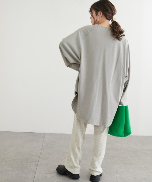 PUAL CE CIN（ピュアルセシン）の「パウダー加工プルオーバー（Tシャツ/カットソー・レディース・ブラック/グレー/ベージュ/ブルー・FREE）」の11枚目の写真