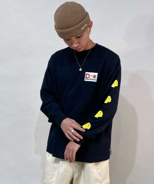 DC(ディーシー)の「DC/ディーシー ロンT DLT221019(Tシャツ/カットソー・メンズ・ホワイト/ブラック/ベージュ・L/XL/M)」の2枚目の写真