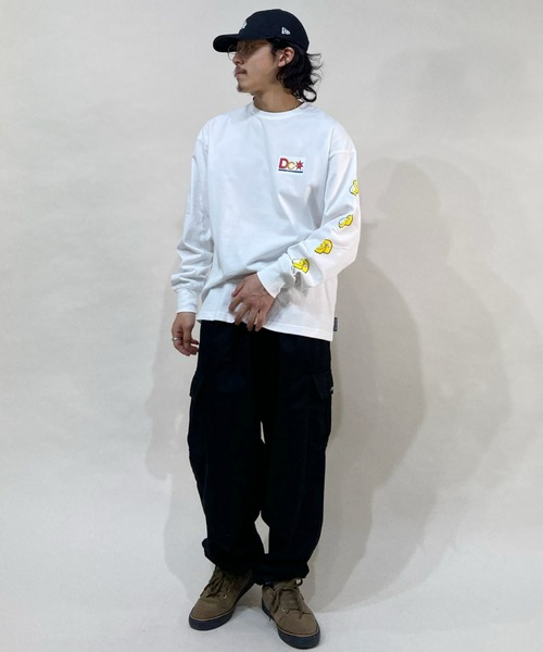 DC(ディーシー)の「DC/ディーシー ロンT DLT221019(Tシャツ/カットソー・メンズ・ホワイト/ブラック/ベージュ・L/XL/M)」の9枚目の写真