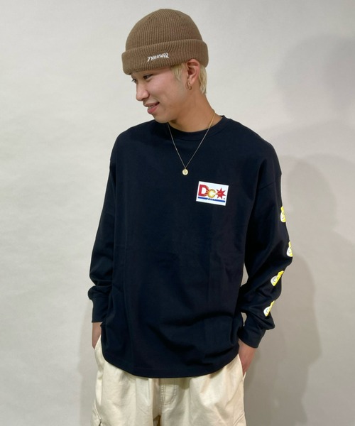 DC(ディーシー)の「DC/ディーシー ロンT DLT221019(Tシャツ/カットソー・メンズ・ホワイト/ブラック/ベージュ・L/XL/M)」の11枚目の写真