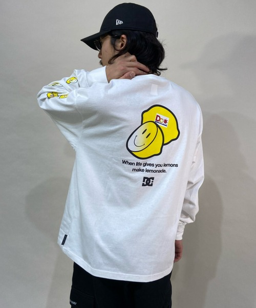 DC(ディーシー)の「DC/ディーシー ロンT DLT221019(Tシャツ/カットソー・メンズ・ホワイト/ブラック/ベージュ・L/XL/M)」の4枚目の写真