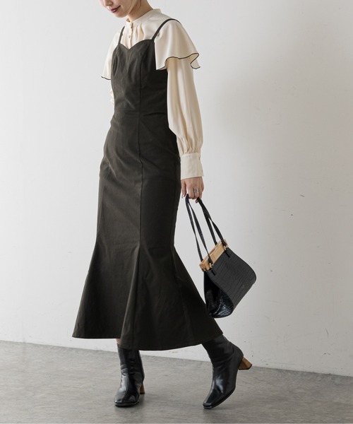 【WEB限定カラー有り】ひらりケープブラウス