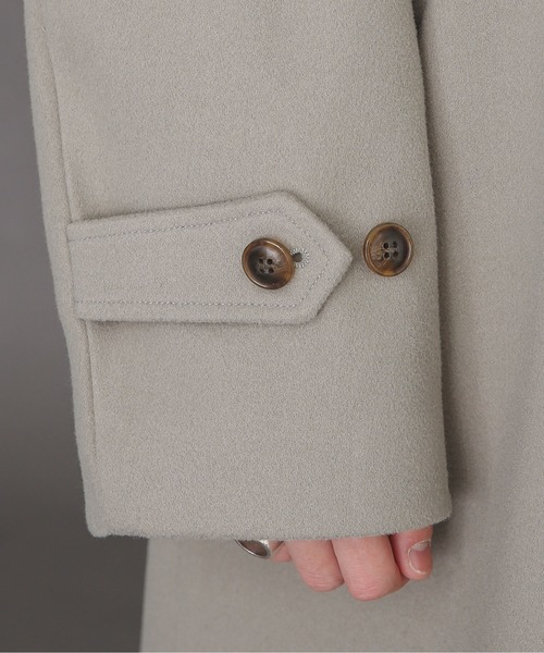 SENSE OF PLACE by URBAN RESEARCH（センスオブプレイスバイアーバンリサーチ）の「スタンドカラールーズコート（ステンカラーコート・メンズ・ミント/ブラック・MEDIUM/LARGE）」の6枚目の写真