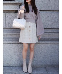 MIIA | ツイードミニスカート(スカート)