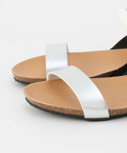 PLAKTON(プラクトン)の「【PLAKTON/ プラクトン】3トーンサンダル(サンダル・レディース・ベージュ/パイソン/シルバー・35/36/38/37)」の8枚目の写真