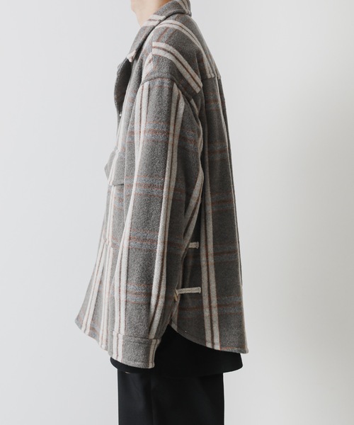 KAZUYUKI KUMAGAI ATTACHMENT（カズユキクマガイアタッチメント）の「W/Nyﾁｪｯｸﾓｯｻｰｼｬﾂｼﾞｬｹｯﾄ（テーラードジャケット・メンズ・キャメル/ベージュ・3/2/1）」の15枚目の写真