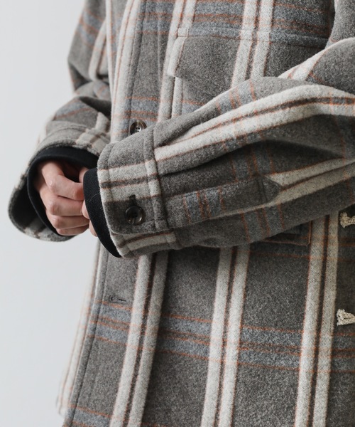 KAZUYUKI KUMAGAI ATTACHMENT（カズユキクマガイアタッチメント）の「W/Nyﾁｪｯｸﾓｯｻｰｼｬﾂｼﾞｬｹｯﾄ（テーラードジャケット・メンズ・キャメル/ベージュ・3/2/1）」の3枚目の写真