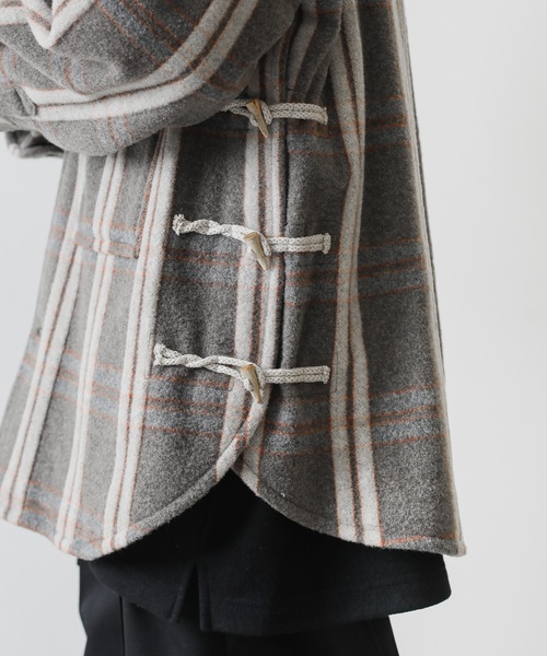 KAZUYUKI KUMAGAI ATTACHMENT（カズユキクマガイアタッチメント）の「W/Nyﾁｪｯｸﾓｯｻｰｼｬﾂｼﾞｬｹｯﾄ（テーラードジャケット・メンズ・キャメル/ベージュ・3/2/1）」の6枚目の写真