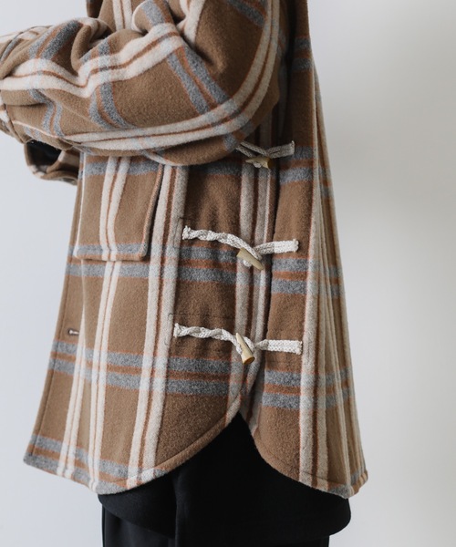 KAZUYUKI KUMAGAI ATTACHMENT（カズユキクマガイアタッチメント）の「W/Nyﾁｪｯｸﾓｯｻｰｼｬﾂｼﾞｬｹｯﾄ（テーラードジャケット・メンズ・キャメル/ベージュ・3/2/1）」の19枚目の写真