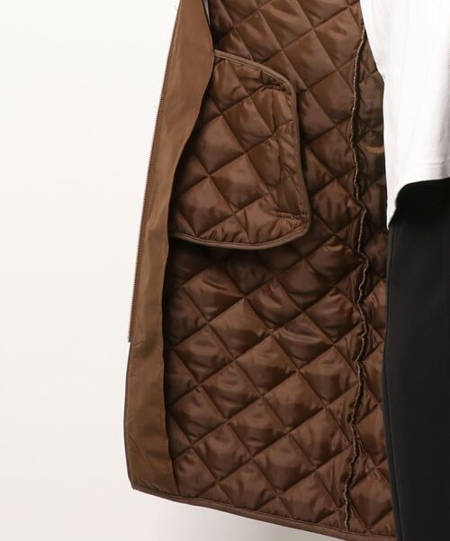 Te chichi（テチチ）の「キルティングノーカラーコート（ノーカラーコート・レディース・ブラウン/ブラック/ベージュ・ﾌﾘ-）」の6枚目の写真