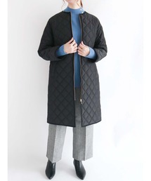 Te chichi | キルティングノーカラーコート(ノーカラーコート)